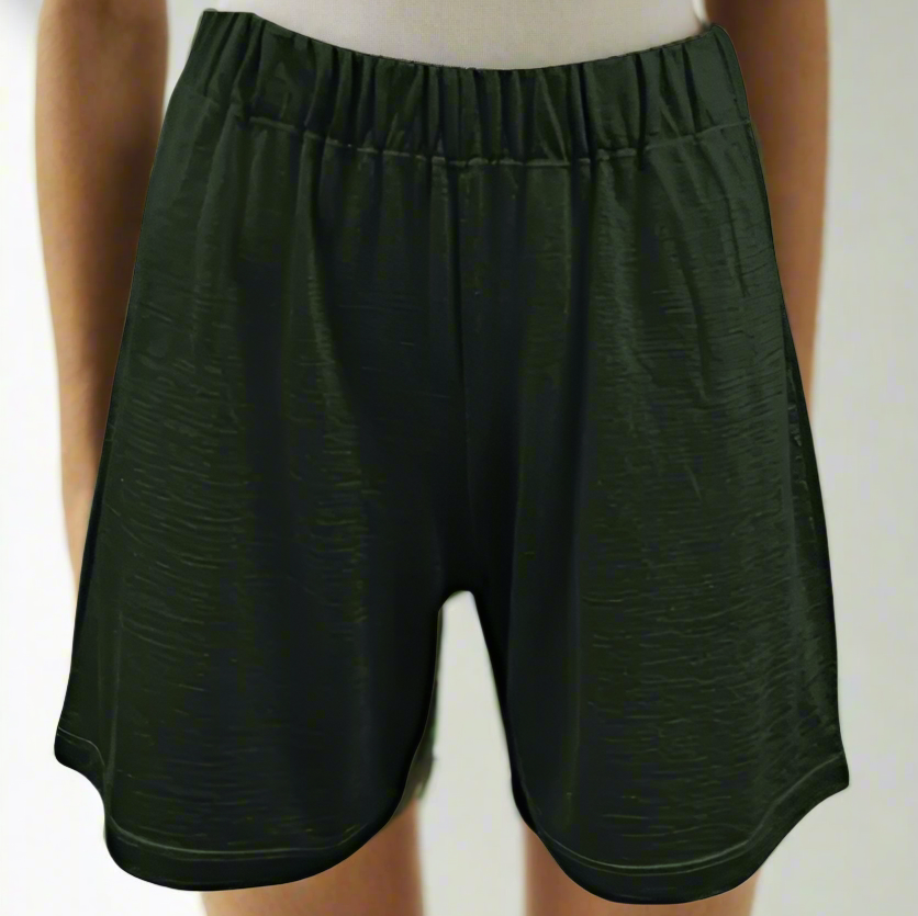 Green Merino shorts women