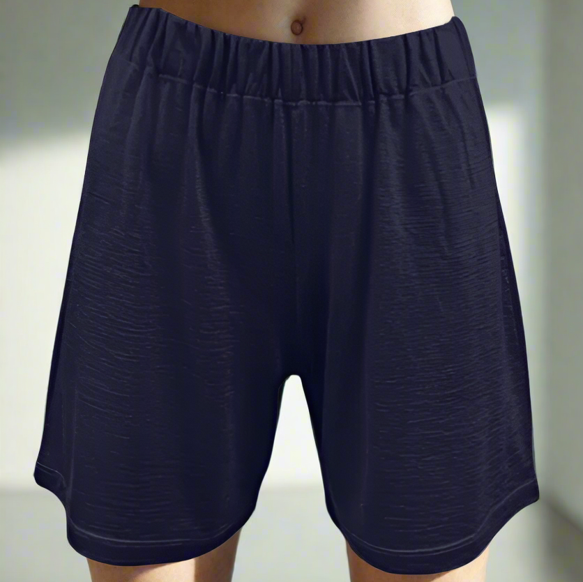 Navy Merino Shorts Woman