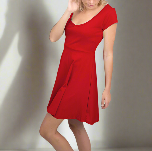 Red Swing Tee Dress