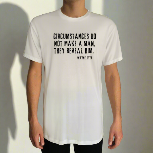 Unisex White T-shirt Circumstances