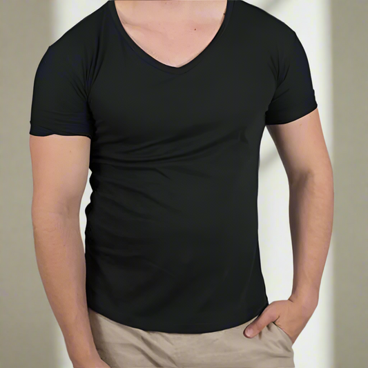 Vneck t-shirt man