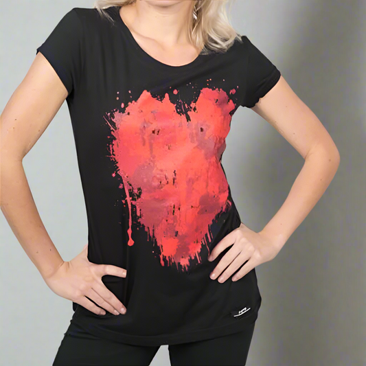 heart t-shirt woman